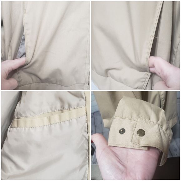 Vintage Men's Peter England Sz L Tan Bomber Jacket - Picture 6 of 13